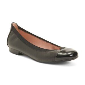 PRETTY BALLERINAS Made In Spain Leather Shelly Scrunchy Ballet Flats